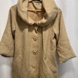 Tan Textured Women's Coat